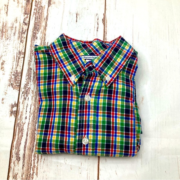 Hartstrings Button Down Shirt  Plaid Collared Long Sleeve Sz 12 - Picture 10 of 10